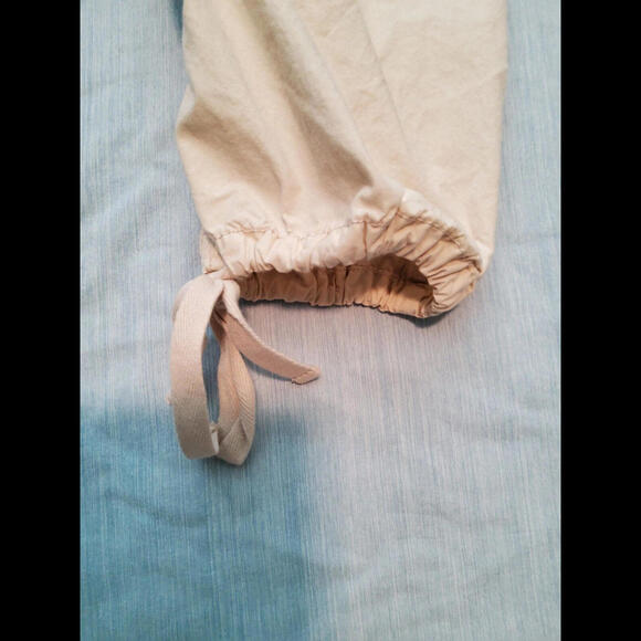 Guess Jeans Ladies Khaki Pants Beaded Side 4 Zip Pockets Tie Legs Size 26 (2) - Picture 4 of 7